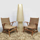 Vintage Dutch design rope chairs Vroom & Dreesman 1960