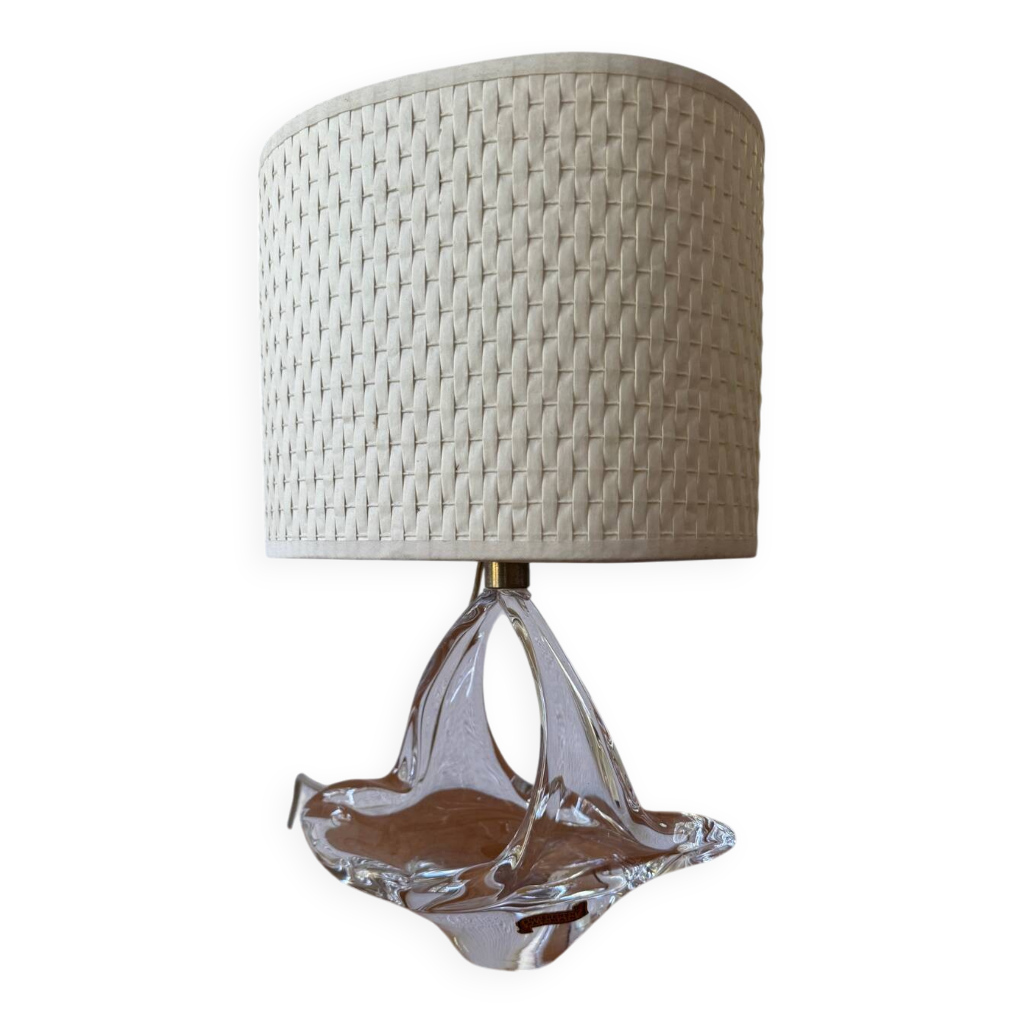 Lampe vide poche cristal années 60
