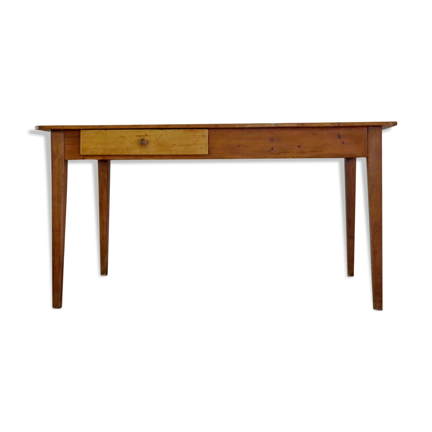 Old wooden farm table Sisters High School