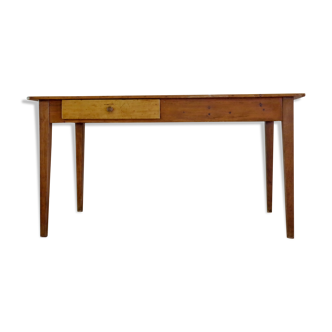 Old wooden farm table Sisters High School