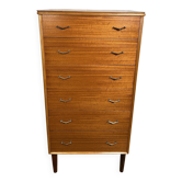Commode rétro vintage en teck du milieu du siècle par Beeanese – 1960 Élégante