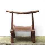 Antique African Baoulé wooden chair, early 20th century