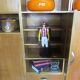 Meuble modulable de bureau ou de salon plaqué chêne des années 1960