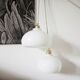Duo suspension en opaline