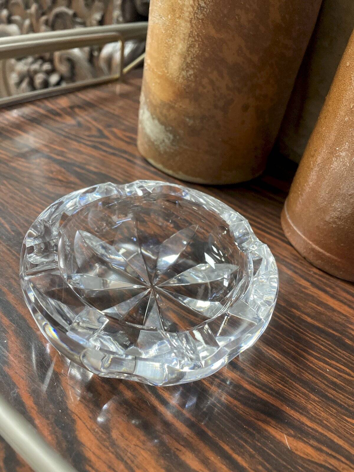 Crystal ashtray St Louis France