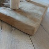 Small solid wood bench
