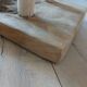 Small solid wood bench