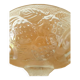 Chiseled glass candy box