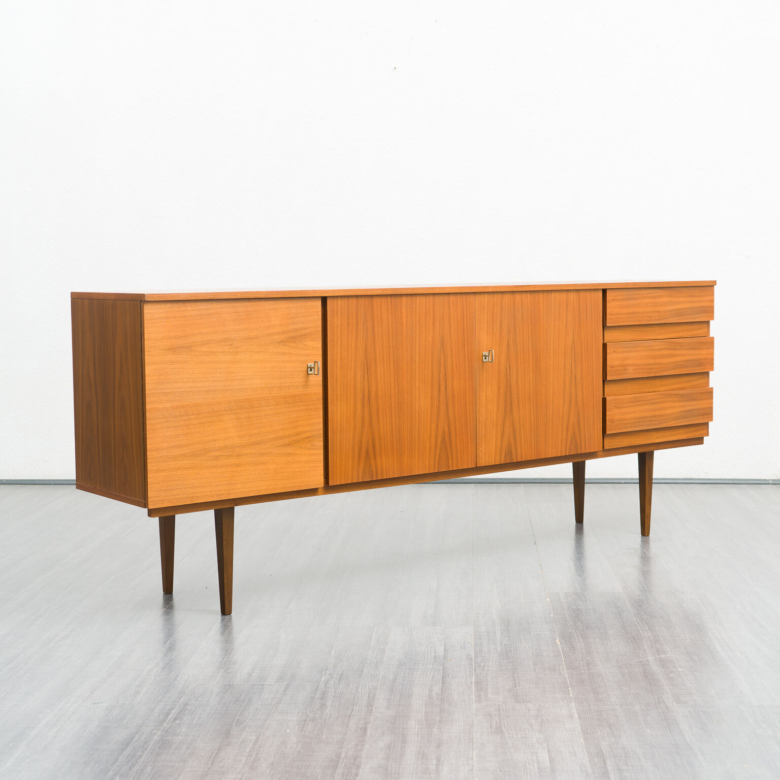 Enfilade 60s, walnut, restored 200cm