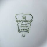 Set of 6 vintage Bareuther Bavaria porcelain oyster plates