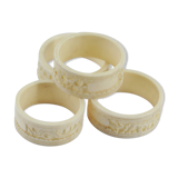 Set of round of ethnic towels