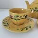 Swedish tea service Christineholm 1970s yellow