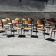 Lot of 20 school chairs