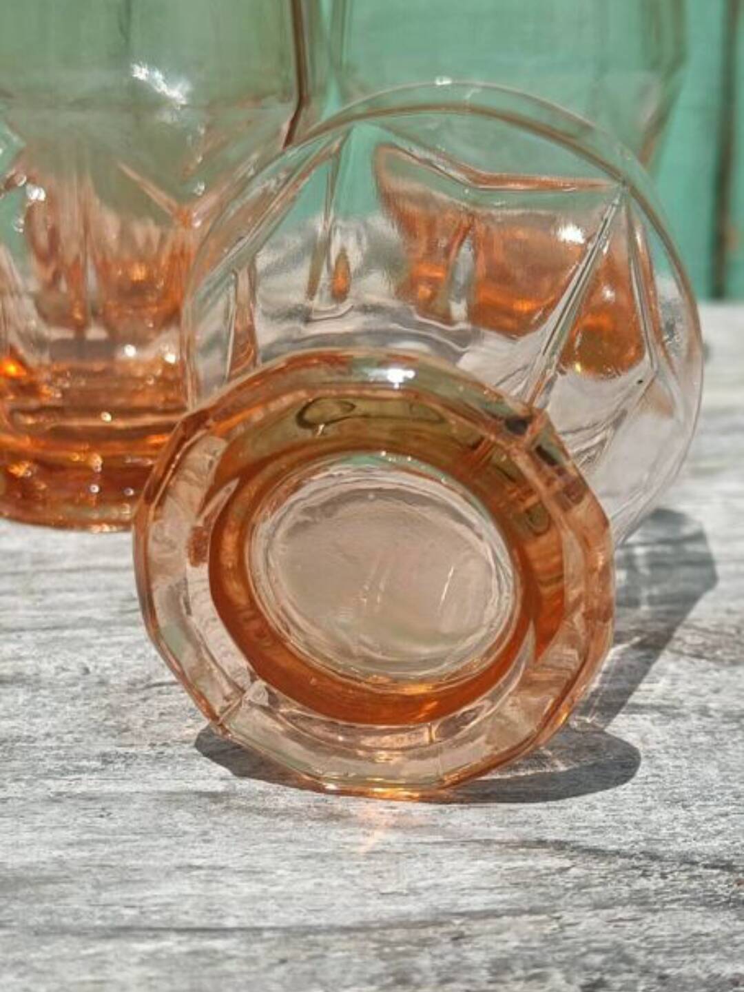 Art Deco Pink Glasses