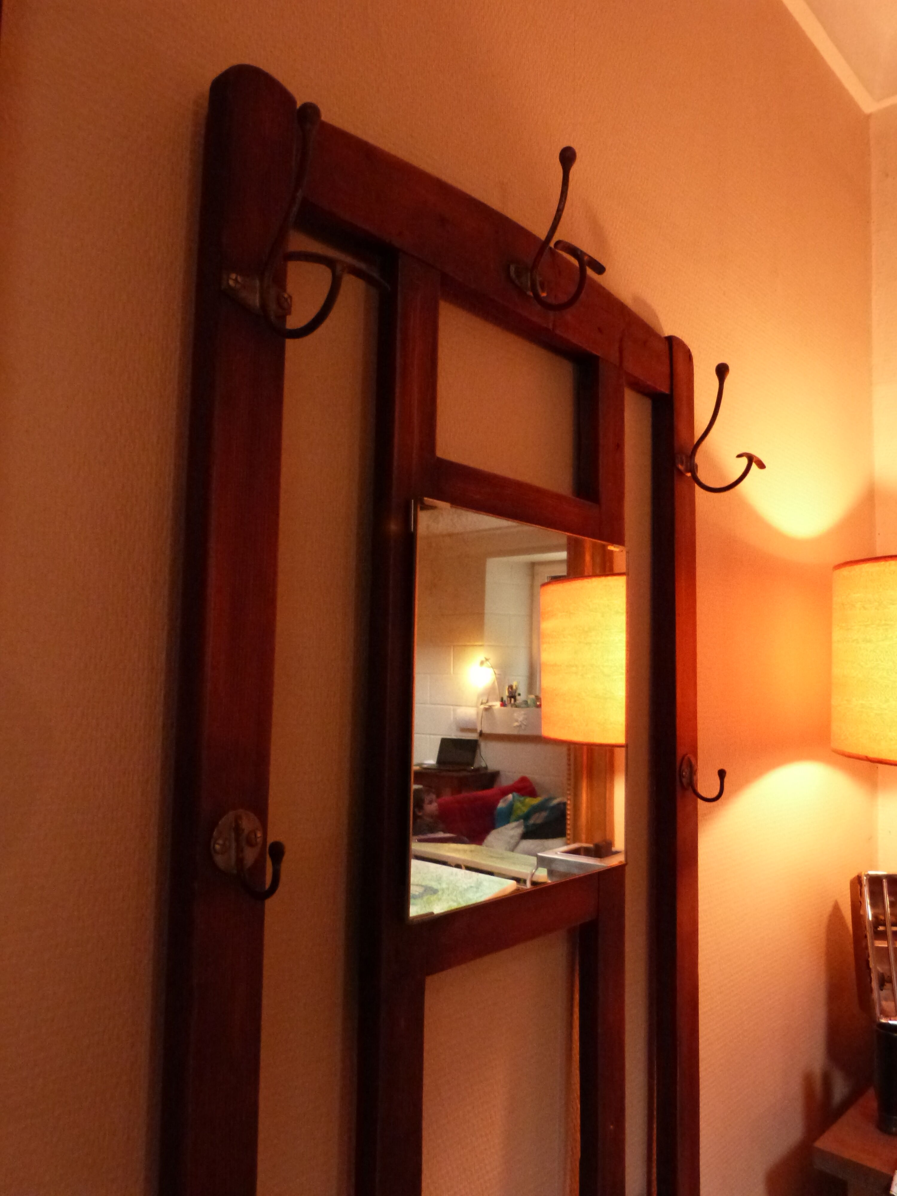 Old wooden coatrack