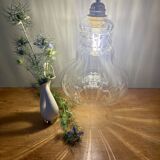 Vintage clear glass globe pendant light