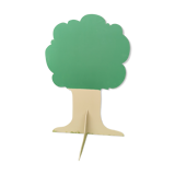 Double table of school form standing tree of 1980