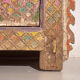 Antique polychrome carved low cabinet in pine – Xinjiang, circa 1900