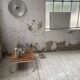 Table basse noyer et chrome moderniste