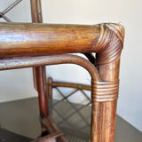 70s bamboo table and chairs