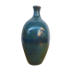 Enamelled terracotta vase, blue
