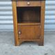 Art Deco bedside table in solid oak