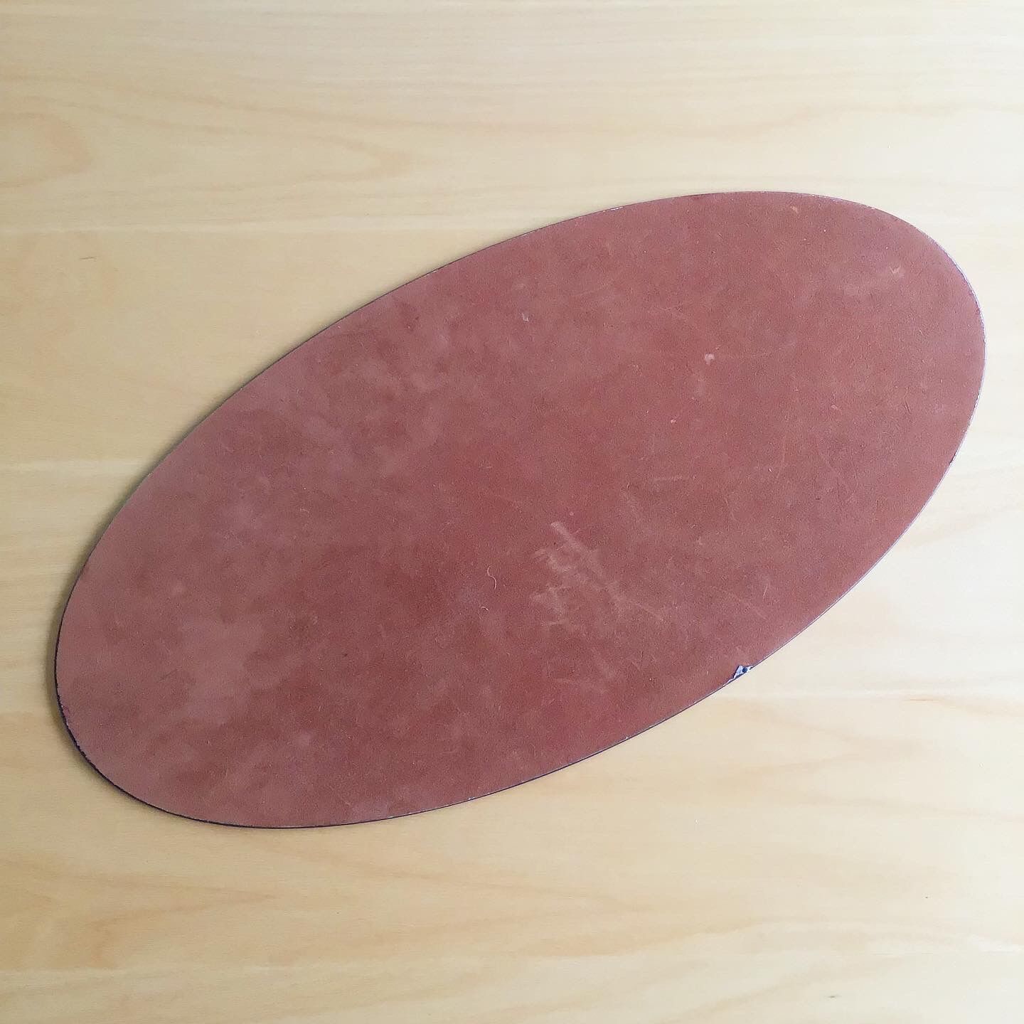 Oval beveled mirror 50x25cm