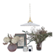 Serrated opaline suspension