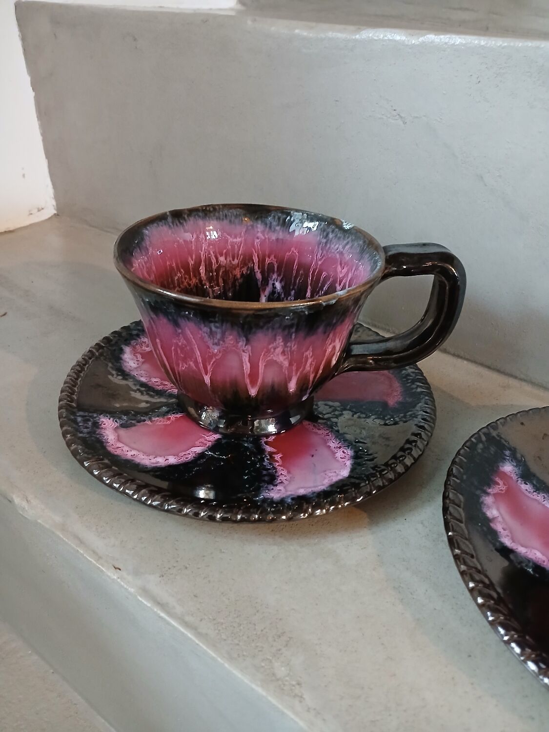 2 vintage cups and saucers