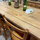 Old workshop table in elm