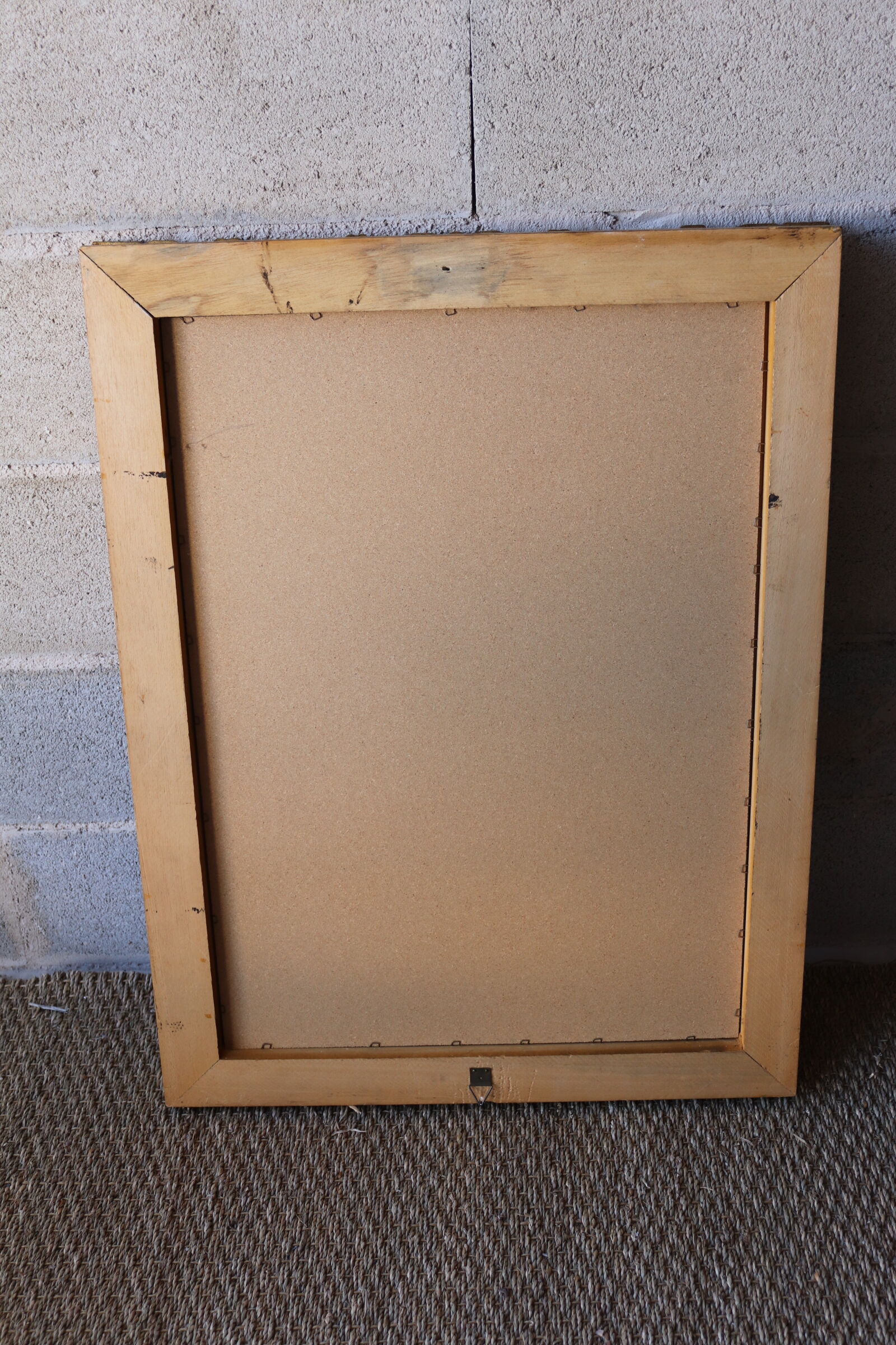 Bevelled gilded wood mirror