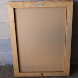 Bevelled gilded wood mirror