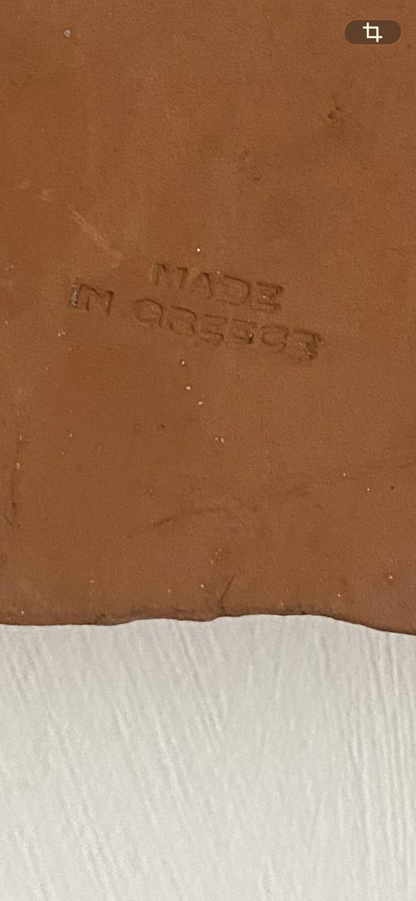 Ancient-style terracotta plaque to hang