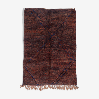 Tapis m’rirt marron 210x310cm