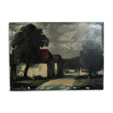 Landscape painting France region