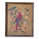 Tableau / Peinture sur toile de jute / Perroquet