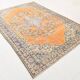 7x10 Vintage Geometric Style Traditional Orientel Carpet, 200x298 Cm
