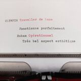 Olympia Traveler de Luxe white typewriter