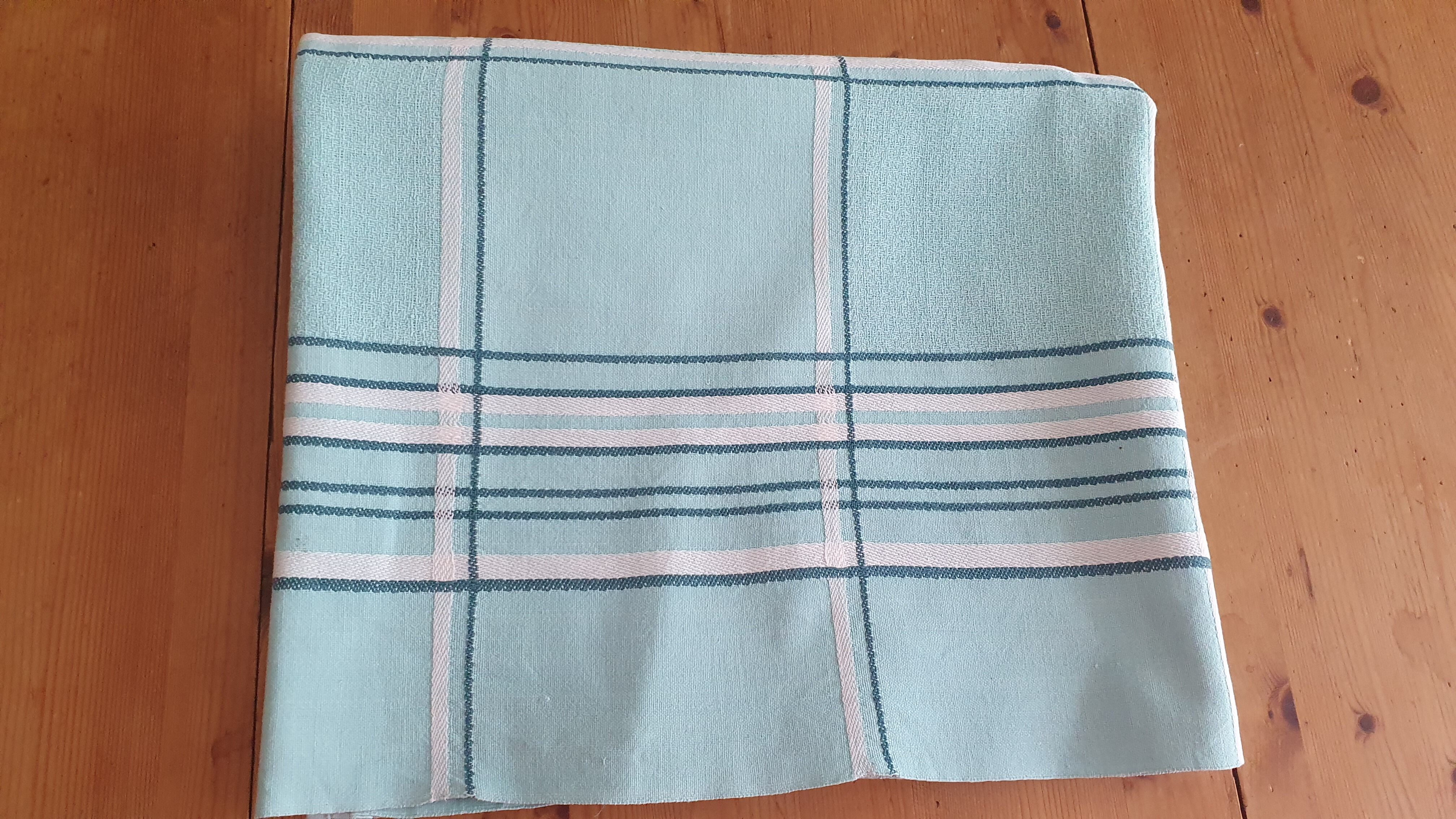 Checkered tablecloth