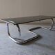 Space age coffee table in smoked glass from the 60s/70s