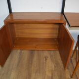 Scandinavian teak wall bookcase