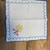 Serviettes à thé brodée main France lot de 4