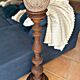 Large hand-patinated wooden candlestick – 100 cm – Unique piece