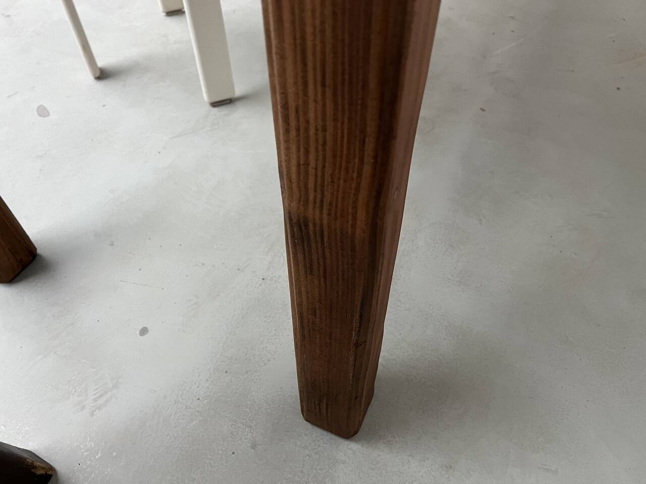 Table de ferme en pin 223 cm, années 70