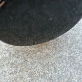 "Doyen" vase circa 1920-30 art deco in hyalite glass and tin in bunches of grapes