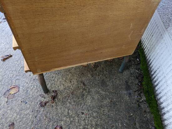 School teacher's desk, adult desk
