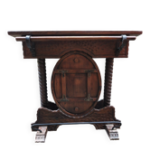 Old Spanish Bar Counter in Solid Pine & Wrought Iron – 1960
