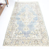 Classic soft blue carpets 216x117cm