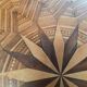 Marquetry pedestal table