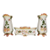 Pair of Vases + Planter Art Nouveau Barbotine / Faience